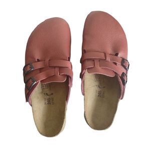 Birki's by Birkenstock red mules. Size 38/8